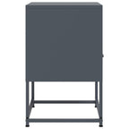 Comodino Antracite 36x39x60,5 cm in Acciaio