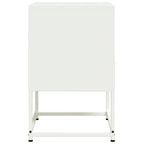 Comodino Bianco 36x39x60,5 cm in Acciaio