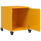 Comodino Giallo Senape 36x39x43,5 cm in Acciaio