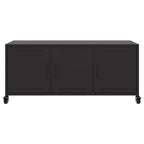 Mobile TV Nero 100,5x39x43,5 cm in Acciaio