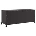 Mobile TV Nero 100,5x39x43,5 cm in Acciaio