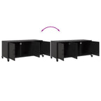 Mobile TV Nero 100,5x39x43,5 cm in Acciaio