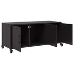 Mobile TV Nero 100,5x39x43,5 cm in Acciaio