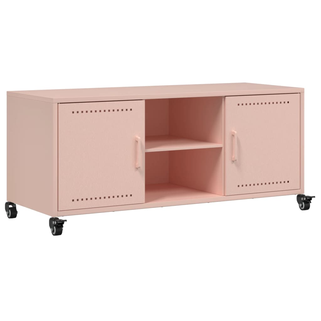 Mobile TV Rosa 100,5x39x43,5 cm in Acciaio