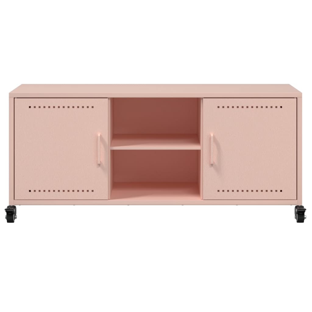 Mobile TV Rosa 100,5x39x43,5 cm in Acciaio