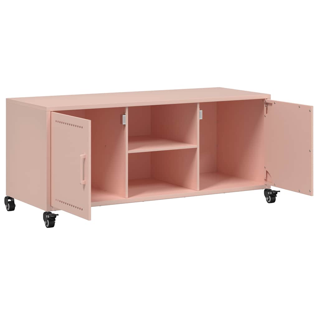 Mobile TV Rosa 100,5x39x43,5 cm in Acciaio