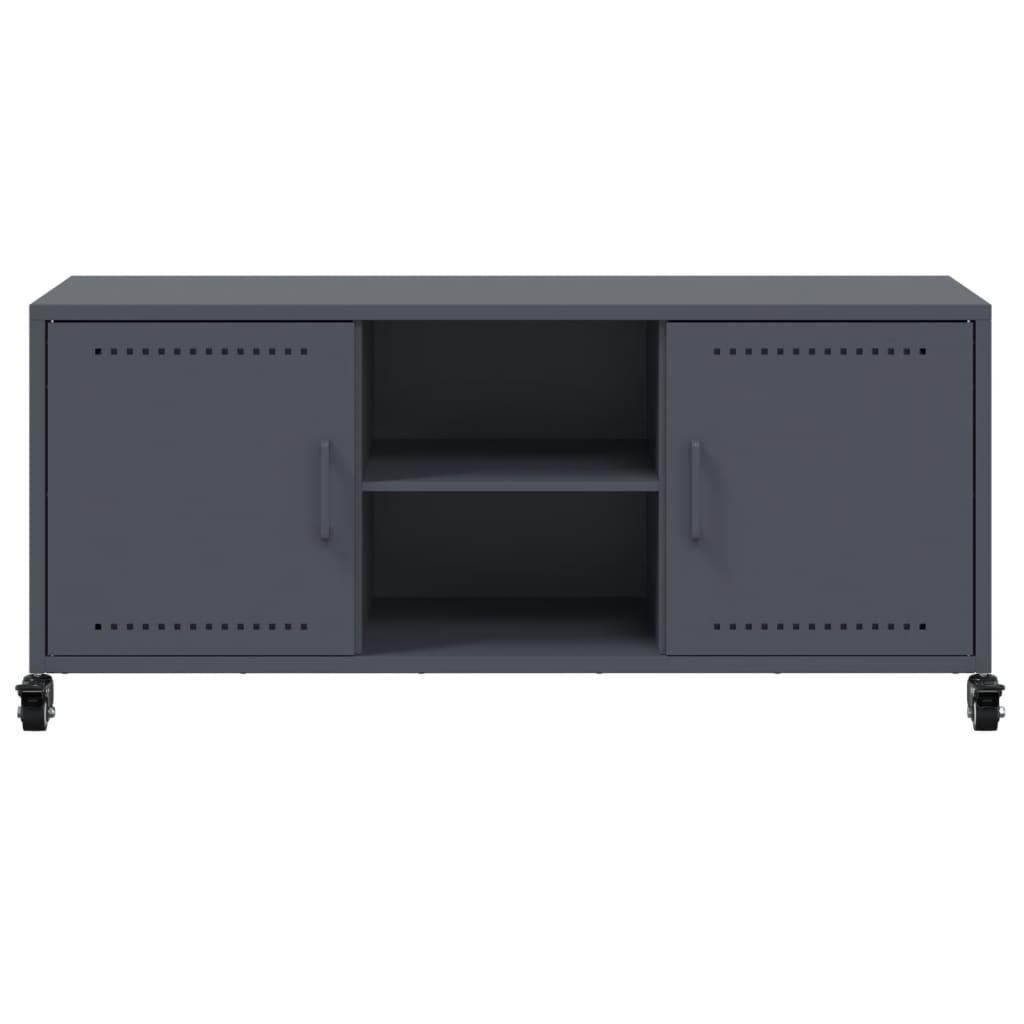 Mobile TV Antracite 100,5x39x43,5 cm Acciaio