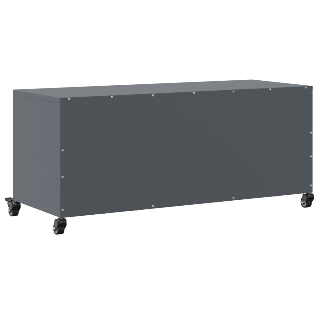 Mobile TV Antracite 100,5x39x43,5 cm Acciaio