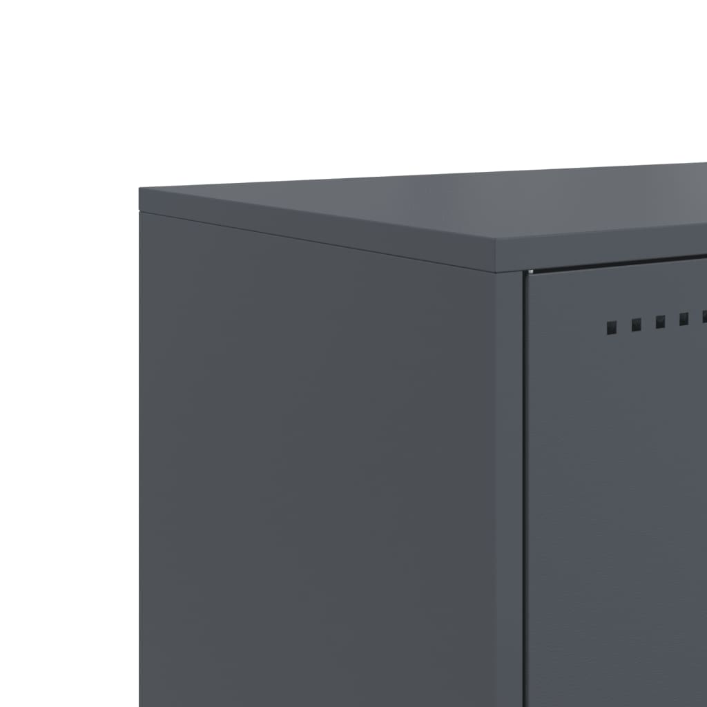 Mobile TV Antracite 100,5x39x43,5 cm Acciaio