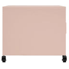 Tavolino da Salotto Rosa 100,5x39x72 cm in Acciaio