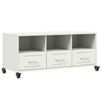 Mobile TV Bianco 100,5x39x43,5 cm in Acciaio