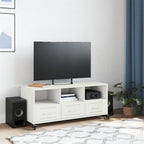 Mobile TV Bianco 100,5x39x43,5 cm in Acciaio