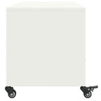 Mobile TV Bianco 100,5x39x43,5 cm in Acciaio
