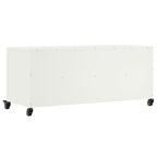 Mobile TV Bianco 100,5x39x43,5 cm in Acciaio