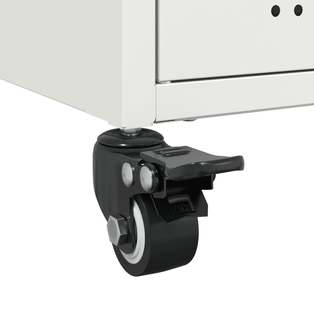 Mobile TV Bianco 100,5x39x43,5 cm in Acciaio