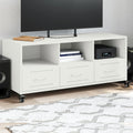 Mobile TV Bianco 100,5x39x43,5 cm in Acciaio