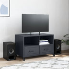 Mobile TV Antracite 68x39x43,5 cm in Acciaio