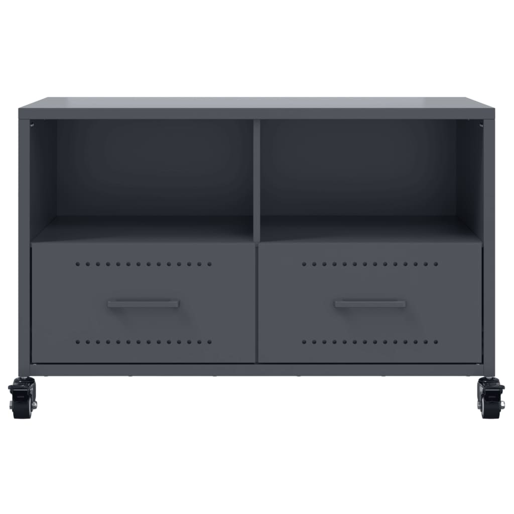 Mobile TV Antracite 68x39x43,5 cm in Acciaio
