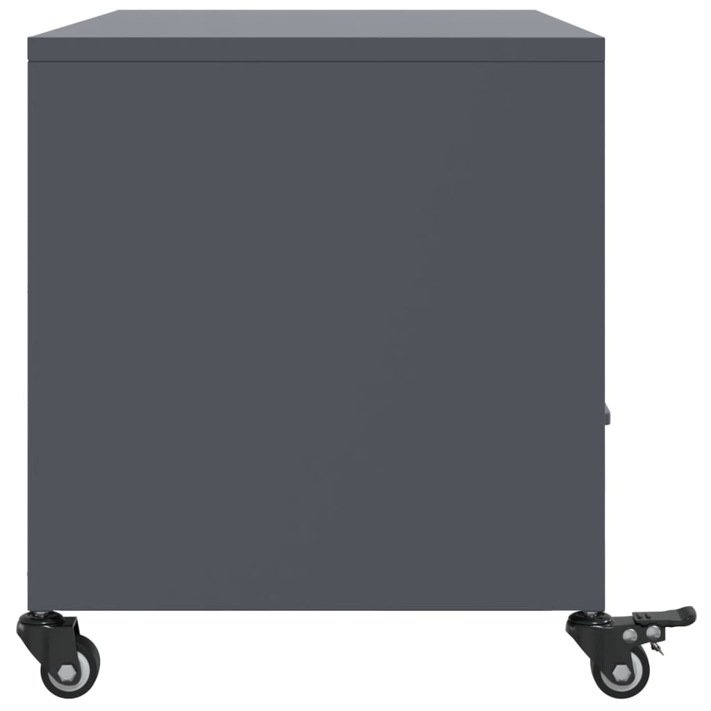 Mobile TV Antracite 68x39x43,5 cm in Acciaio