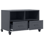 Mobile TV Antracite 68x39x43,5 cm in Acciaio