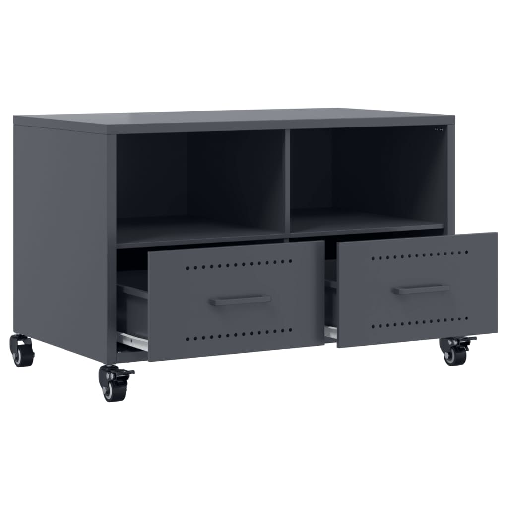 Mobile TV Antracite 68x39x43,5 cm in Acciaio
