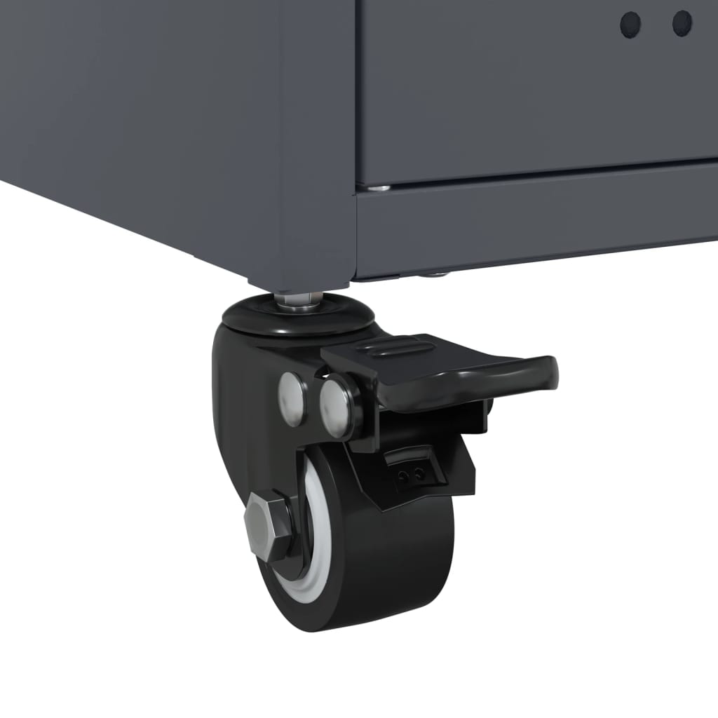 Mobile TV Antracite 68x39x43,5 cm in Acciaio