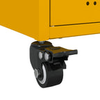Mobile TV Giallo Senape 68x39x43,5cm Acciaio Laminato a Freddo
