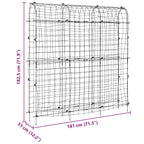 Traliccio Giardino per Rampicanti Telaio U 181x31x182,5 Acciaio