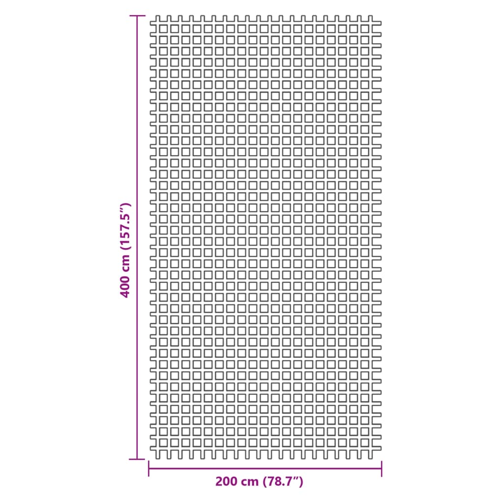 Tappeto da Tenda Antracite 4x2 m