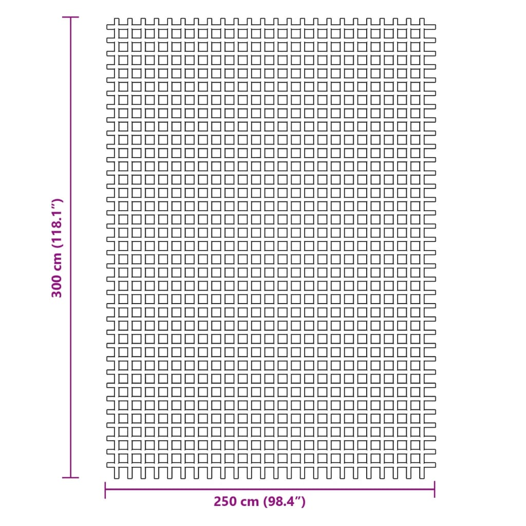 Tappeto da Tenda Antracite 3x2,5 m
