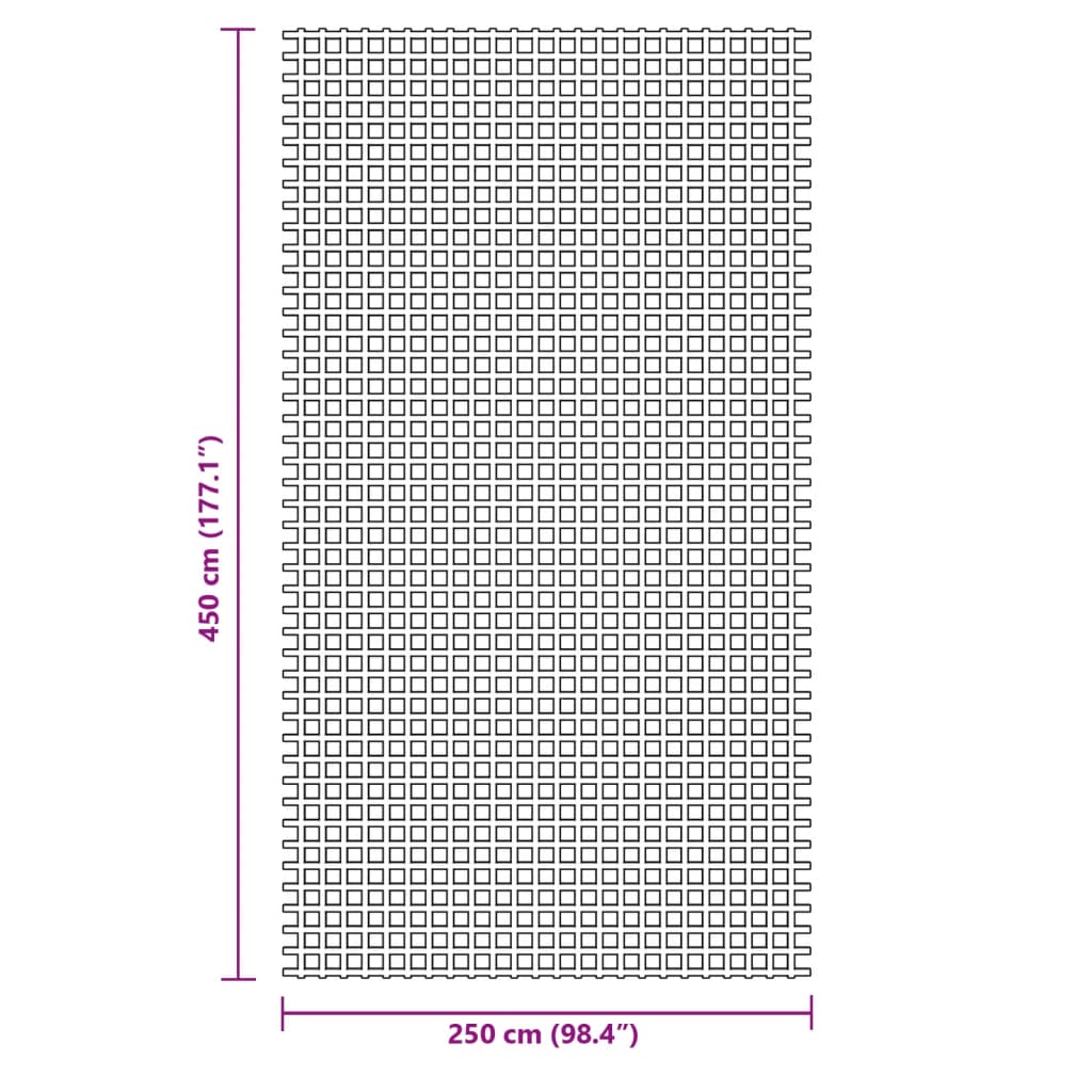 Tappeto da Tenda Verde 4,5x2,5 m
