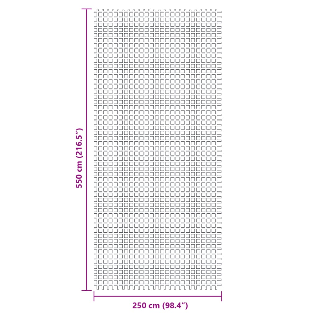 Tappeto da Tenda Verde 5,5x2,5 m