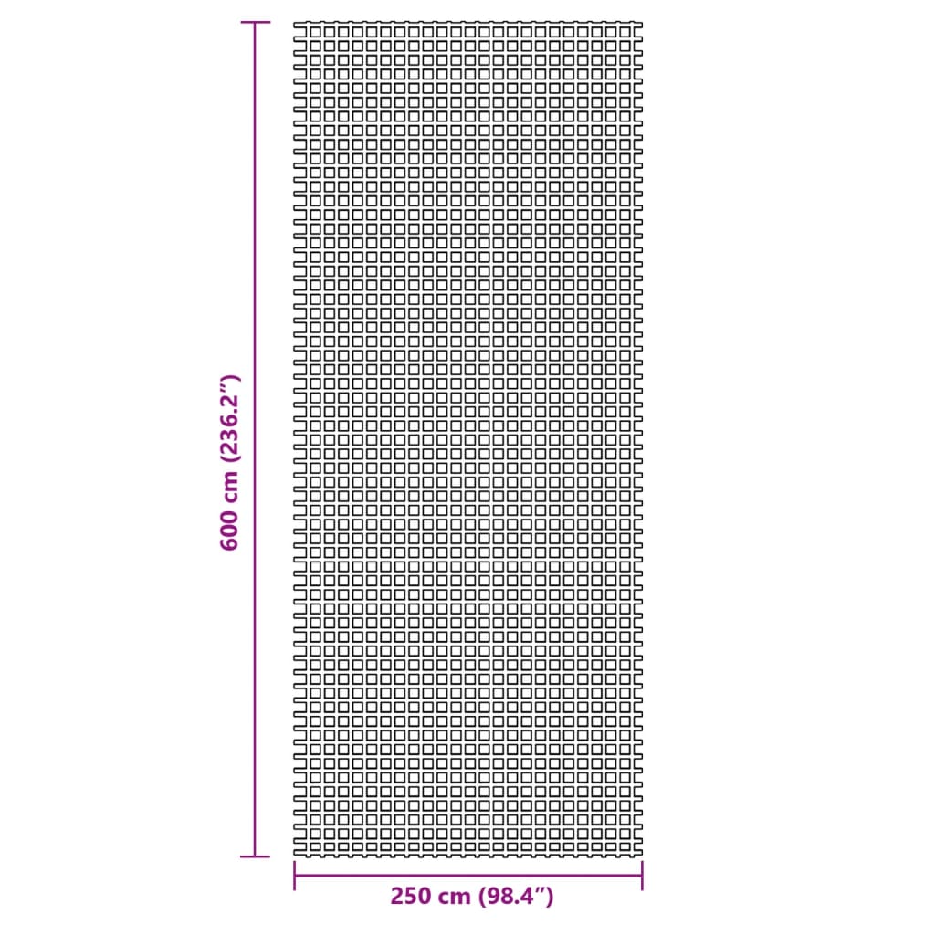 Tappeto da Tenda Verde 6x2,5 m