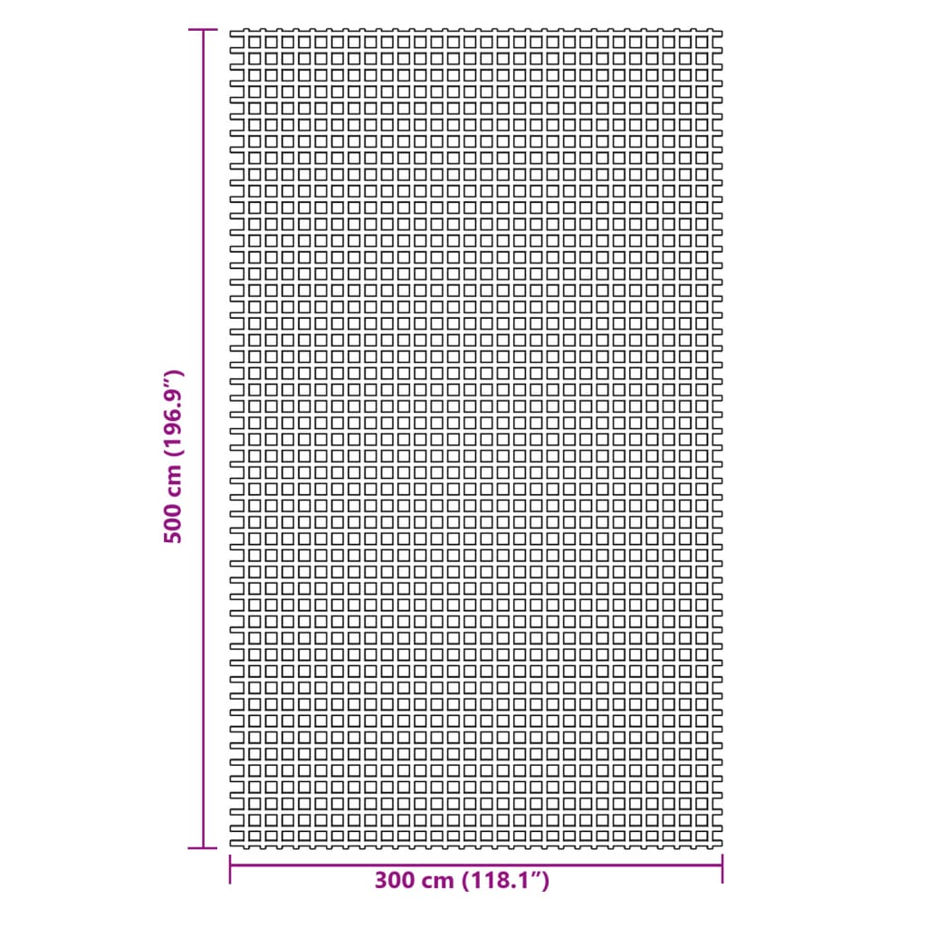 Tappeto da Tenda Verde 5x3 m