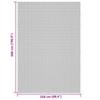 Tappeto da Tenda Crema 5x2,5 m