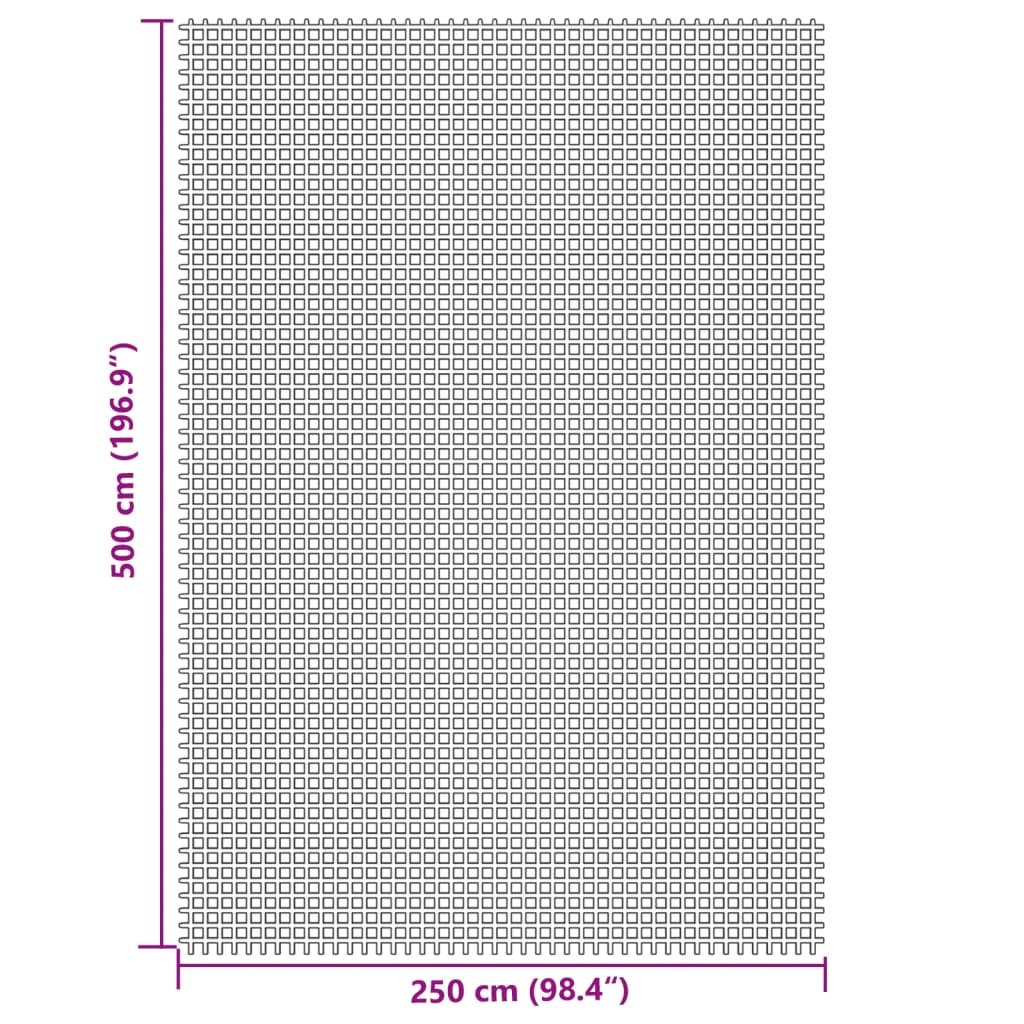 Tappeto da Tenda Crema 5x2,5 m
