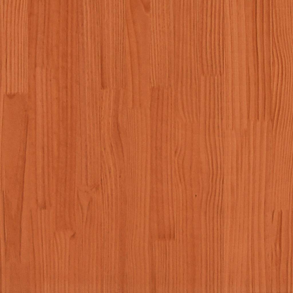 Tavolino da Salotto Marrone Cera Legno Massello di Pino