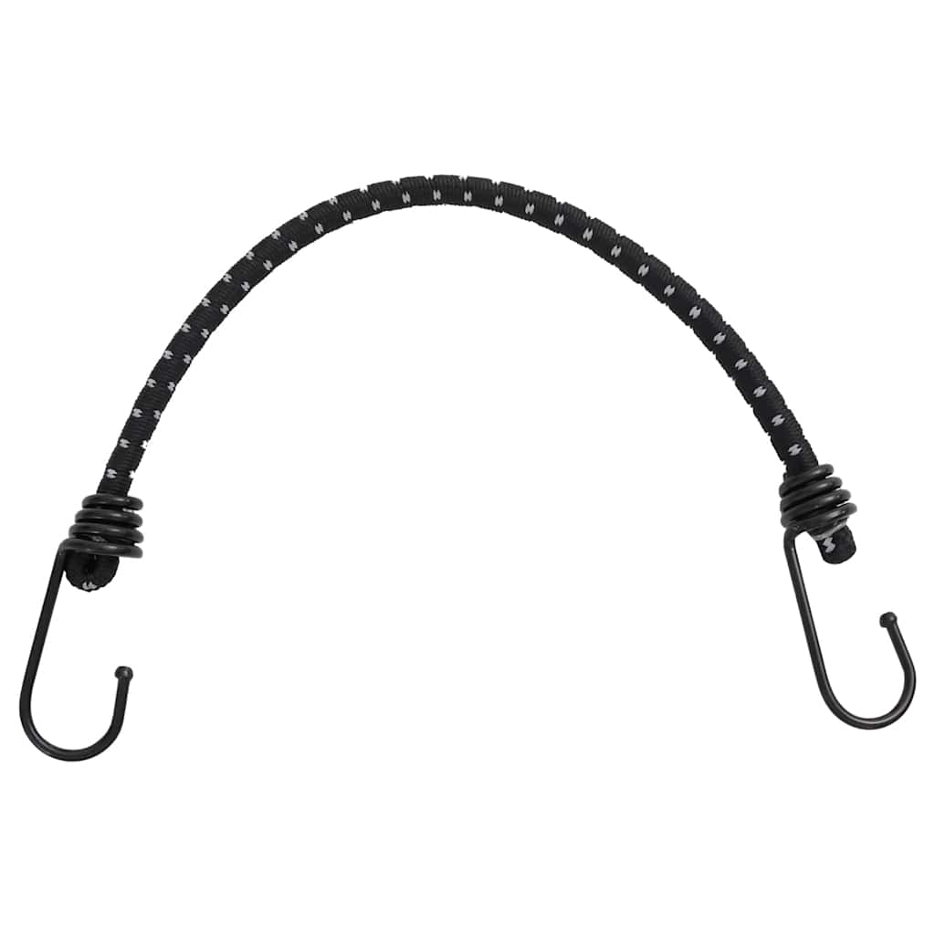 Corde Elastiche con Strisce Riflettenti e Ganci 50 pz 38 cm