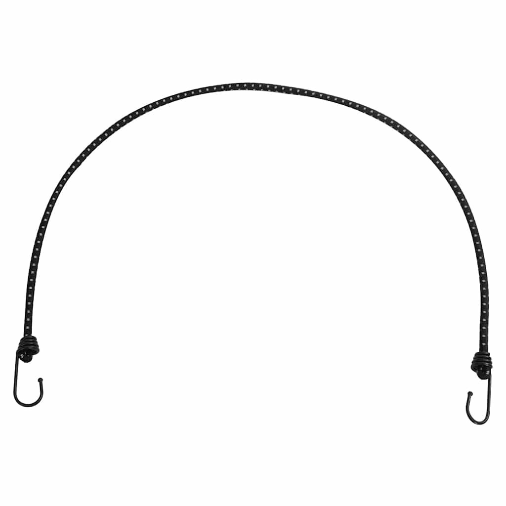 Corde Elastiche con Strisce Riflettenti e Ganci 10 pz 100 cm