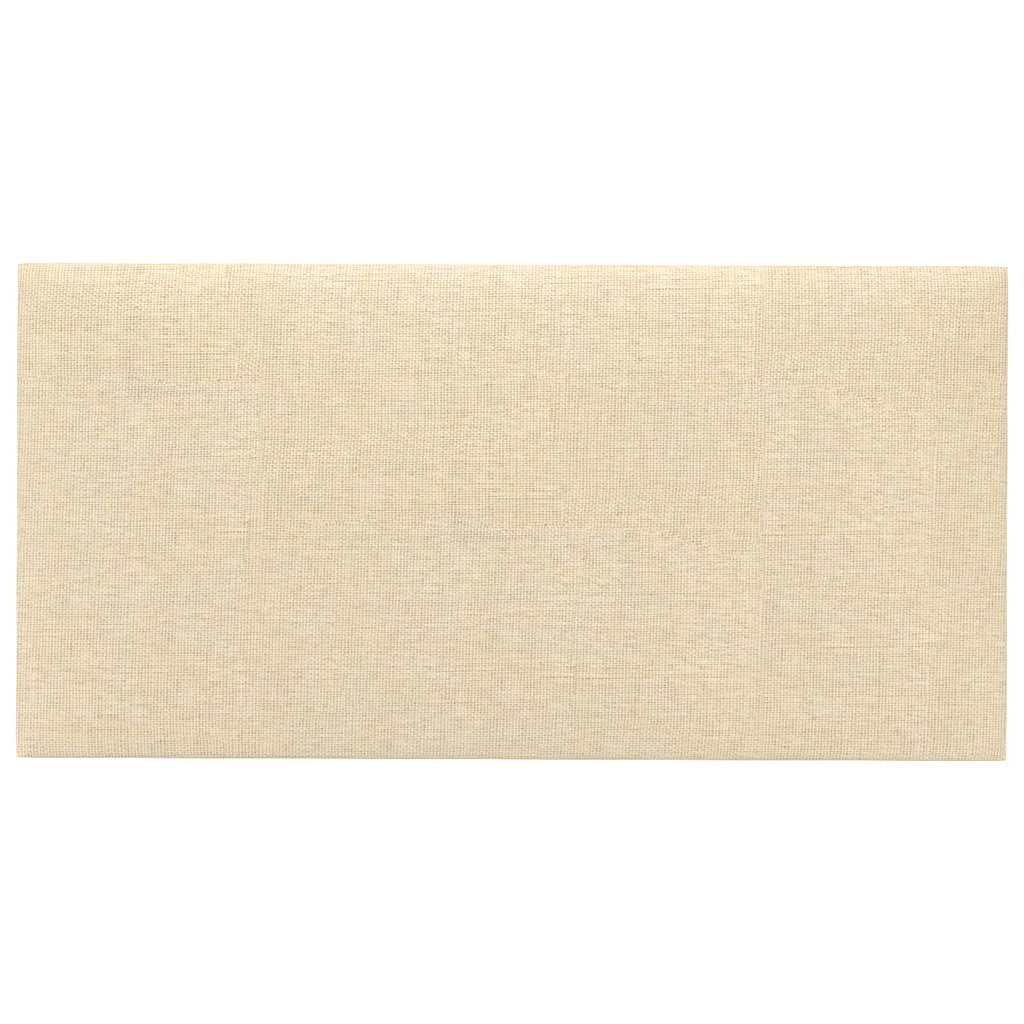 Testiera da Parete 12 pcs Crema 30 x 15 cm Tessuto
