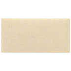 Testiera da Parete 12 pcs Crema 30 x 15 cm Tessuto
