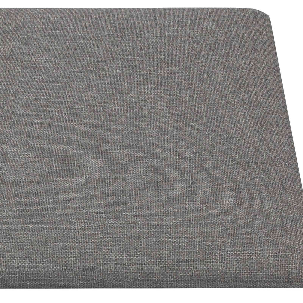Testiera da Parete 12 pcs Grigio chiaro 30 x 15 cm Tessuto