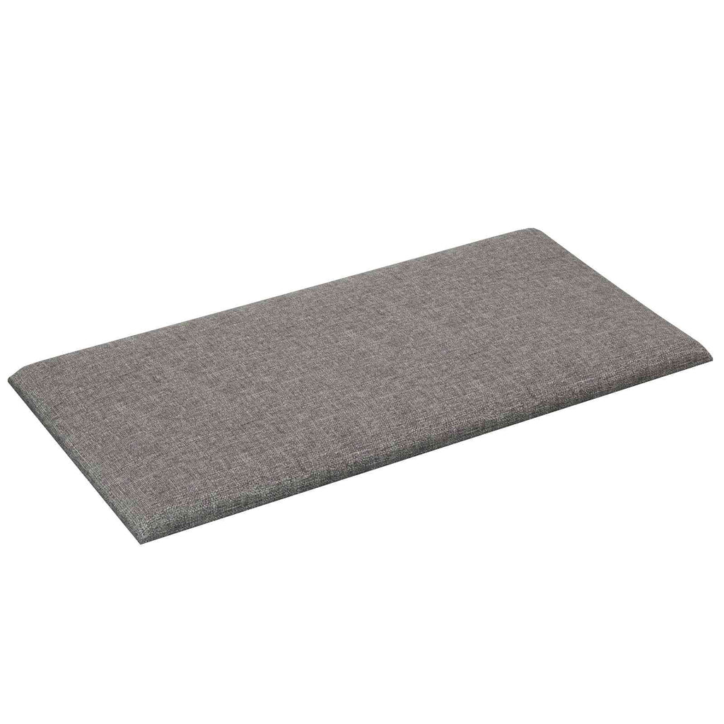Testiera da Parete 12 pcs Grigio chiaro 30 x 15 cm Tessuto