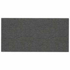 Testiera da Parete 12 pcs Grigio scuro 30 x 15 cm Tessuto