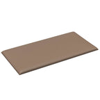 Testiera da Parete 12 pcs Cappuccino 30 x 15 cm Tessuto