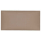 Testiera da Parete 12 pcs Cappuccino 30 x 15 cm Tessuto