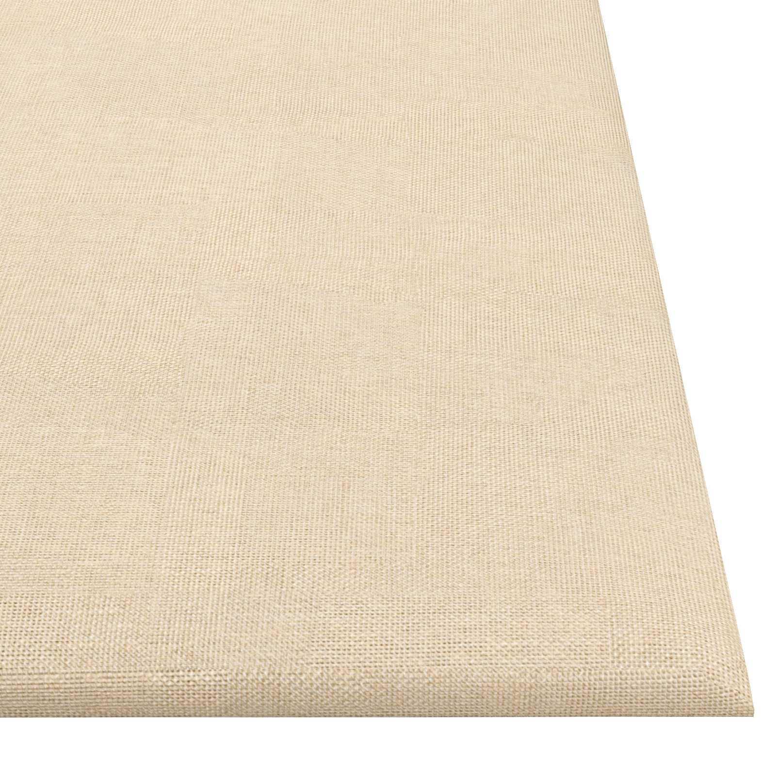 Testiera da Parete 12 pcs Crema 30 x 30 cm Tessuto
