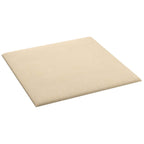 Testiera da Parete 12 pcs Crema 30 x 30 cm Tessuto