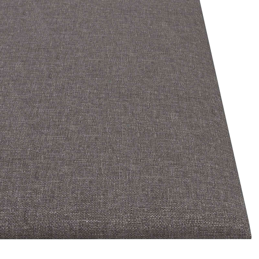 Testiera da Parete 12 pcs Grigio chiaro 30 x 30 cm Tessuto
