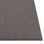 Testiera da Parete 12 pcs Grigio chiaro 30 x 30 cm Tessuto